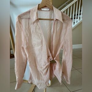 Zara Blush Pink Blouse